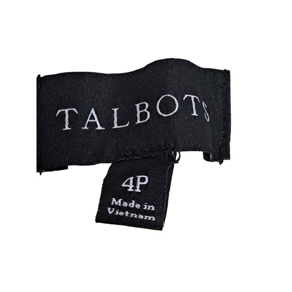 Talbots Linen Blend Cropped Pants Size 4P Beige Neutral Pull On Stretch - Picture 7 of 16